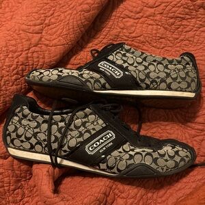 Coach Rosalita 9M Black Signature tennis shoe/sneaker